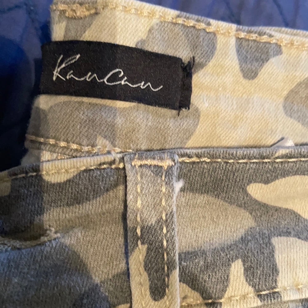 Kancan Tapered leg camo pants